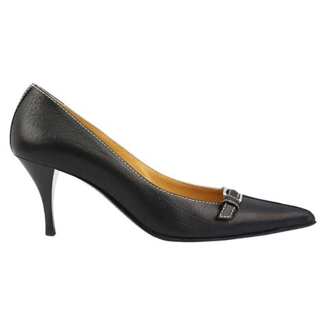 hermes block heel